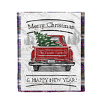 Tartan Blanket Vintage Red Truck with Christmas Tree Family Scottish Clan MacDonald Dress Modern plaid blanket, red plaid blanket, buffalo plaid blanket, green plaid blanket, plaid fleece blanket, blue plaid blanket, red tartan blanket, tartan plaid blanket, black and white plaid blanket, , christmas plaid blanket, orange plaid blanket, tartan plaid throw blanket, pink plaid blanket, brown plaid blanket, buffalo check blanket