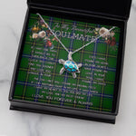 Sea Turtle Necklace To My Beautiful Soulmate Necklace In Your Eyes I Have Found My Home Clan Henderson Modern Tartan Blue Turtle Necklace