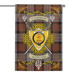 House Flag - Cameron Of Erracht Weathered Irish Shield Celtic Cross Tartan Garden Flag St Patrick's Day Garden Flag