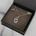 To My Beautiful Soulmate Necklace In Your Eyes I Have Found My Home Clan Grant of Monymusk Tartan Rising Phoenix Necklace