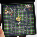 To My Beautiful Soulmate Sunflower Necklace In Your Eyes I Have Found My Home Clan Farquharson Tartan Jewelry For Girlfriend