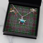 Sea Turtle Necklace To My Beautiful Soulmate Necklace In Your Eyes I Have Found My Home Clan Crosbie Tartan Blue Turtle Necklace