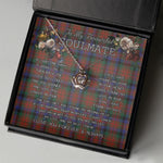 To My Beautiful Soulmate Necklace In Your Eyes I Have Found My Home Clan MacDuff Hunting Modern Tartan Crown Pendant Necklace