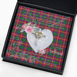 Gift For My Beautiful Girlfriend Necklace Valentine Necklace Clan Hopkirk Tartan Cross Dancing Necklace Scottish Tartan Jewelry