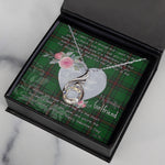 Rising Phoenix Necklace - Valentine Necklace Clan Kirkcaldy Tartan Gift for Girlfriend, Gift for My Wife Rising Phoenix Necklace