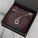 To My Beautiful Soulmate Necklace In Your Eyes I Have Found My Home Clan Broun Modern Tartan Rising Phoenix Necklace