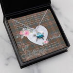 Sea Turtle Necklace Gift for My Beautiful Girlfriend Valentines Necklace Clan Kennedy Weathered Tartan Blue Turtle Necklace