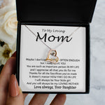 Love Dancing Necklace - To My Loving Mom - Important Person In My Life Mother's Day Gift From Daughter Necklace