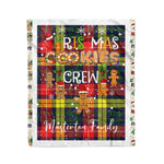 Fleece Blanket - Personalized Gift Tartan Plaid Blanket Clan Masterton Bcn With Christmas Cookie Baking Crew Christmas Gift Fleece Blanket