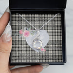 Rising Phoenix Necklace - Valentine Necklace Clan Scott Black White Ancient Tartan Gift for Girlfriend, Gift for My Wife Rising Phoenix Necklace