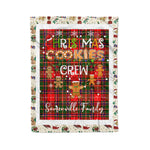 Personalized Gift Tartan Plaid Blanket Clan Somerville With Christmas Cookie Baking Crew Christmas Gift Blanket, Plaid Blanket, Christmas Fleece Blanket, Christmas Blanket, Tartan Blanket, Scottish Blanket, Scotland Blanket, Family Name Blanket, Custom Blanket, Personalized Blanket