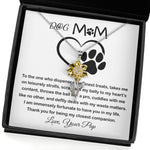 Sunflower Pendant Necklace - Mom Necklace - To My Dog Mom - Love You Always And Forever - Mother's Day Gift