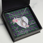 Rising Phoenix Necklace - Valentine Necklace Clan Campbell Of Cawdor Modern Tartan Gift for Girlfriend, Gift for My Wife Rising Phoenix Necklace