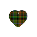 Walkinshaw Tartan Heart Ornaments, Christmas Tree Ornament, Plaid Christmas Ornaments, Ceramic Heart Christmas Tree Decoration, Christmas Ornament, Plaid Ornament, Tartan Ornament, Buffalo Plaid Ornament