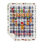 Personalized Gift Tartan Plaid Blanket Clan Hannay With Christmas Cookie Baking Crew Christmas Gift Sherpa Blanket, tartan sherpa blanket,buffalo plaid sherpa blanket,christmas sherpa blanket,Christmas Throw Blanket,green plaid sherpa blanket,green sherpa blanket
