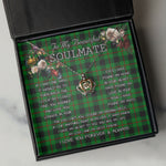 To My Beautiful Soulmate Necklace In Your Eyes I Have Found My Home Clan Kincaid Tartan Crown Pendant Necklace