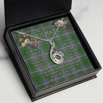 To My Beautiful Soulmate Necklace In Your Eyes I Have Found My Home Clan Pringle Tartan Rising Phoenix Necklace