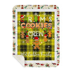 Personalized Gift Tartan Plaid Blanket Clan MacLachlan Dress With Christmas Cookie Baking Crew Christmas Gift Sherpa Blanket, tartan sherpa blanket,buffalo plaid sherpa blanket,christmas sherpa blanket,Christmas Throw Blanket,green plaid sherpa blanket,green sherpa blanket