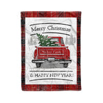 Tartan Blanket Vintage Red Truck with Christmas Tree Family Scottish Clan MacIver plaid blanket, red plaid blanket, buffalo plaid blanket, green plaid blanket, plaid fleece blanket, blue plaid blanket, red tartan blanket, tartan plaid blanket, black and white plaid blanket, , christmas plaid blanket, orange plaid blanket, tartan plaid throw blanket, pink plaid blanket, brown plaid blanket, buffalo check blanket