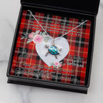 Sea Turtle Necklace Gift for My Beautiful Girlfriend Valentines Necklace Clan Marjoribanks Tartan Blue Turtle Necklace