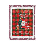 Personalized Gift Tartan Plaid Blanket Clan MacPhee With Funny Santa Snowman Reindeer Merry Christmas Fleece Blanket, Home Living Room, Plaid Blanket, Tartan Blanket, Scottish Blanket, Buffalo fleece blanket, Christmas Blanket