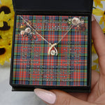To My Beautiful Soulmate Necklace In Your Eyes I Have Found My Home Clan MacPherson Ancient Tartan Wishbone Dancing Necklace