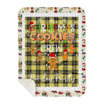 Personalized Gift Tartan Plaid Blanket Clan Barclay Dress Modern With Christmas Cookie Baking Crew Christmas Gift Sherpa Blanket, tartan sherpa blanket,buffalo plaid sherpa blanket,christmas sherpa blanket,Christmas Throw Blanket,green plaid sherpa blanket,green sherpa blanket