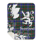 Sherpa Blanket - Tartan Blanket Thistle and Lion Scottish Clan Ogilvie Hunting Modern Plaid Blanket, plaid sherpa blanket queen,purple sherpa blanket,queen sherpa blanket,queen size sherpa blanket,red sherpa blanket,scottish tartan blankets,sherpa blanket,sherpa christmas blanket