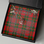 To My Beautiful Soulmate Necklace In Your Eyes I Have Found My Home Clan Crief Tartan Crown Pendant Necklace