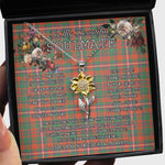 To My Beautiful Soulmate Sunflower Necklace In Your Eyes I Have Found My Home Clan MacKinnon Ancient Tartan Jewelry For Girlfriend