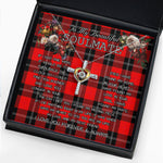 To My Beautiful Soulmate Necklace In Your Eyes I Have Found My Home Clan Ramsay Modern Tartan Cross Dancing Necklace
