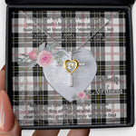 Gift For My Beautiful Girlfriend Necklace Valentine Necklace Clan MacPherson Modern Tartan Cross Dancing Necklace Scottish Tartan Jewelry