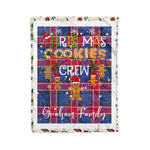 Personalized Gift Tartan Plaid Blanket Clan Graham Of Menteith Pink With Christmas Cookie Baking Crew Christmas Gift Blanket, Plaid Blanket, Christmas Fleece Blanket, Christmas Blanket, Tartan Blanket, Scottish Blanket, Scotland Blanket, Family Name Blanket, Custom Blanket, Personalized Blanket