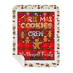 Personalized Gift Tartan Plaid Blanket Clan MacDougall With Christmas Cookie Baking Crew Christmas Gift Sherpa Blanket, tartan sherpa blanket,buffalo plaid sherpa blanket,christmas sherpa blanket,Christmas Throw Blanket,green plaid sherpa blanket,green sherpa blanket