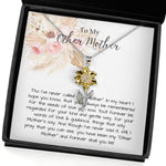 Bonus Mom Necklace, To My Other Mother Necklace, Gift For Second Mom, Mother-In-Law, Bonus Mom Sunflower Pendant Necklace