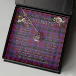 To My Beautiful Soulmate Necklace In Your Eyes I Have Found My Home Clan Montgomery Tartan Crown Pendant Necklace