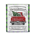 Tartan Blanket Vintage Red Truck with Christmas Tree Family Scottish Clan Dalrymple plaid blanket, red plaid blanket, buffalo plaid blanket, green plaid blanket, plaid fleece blanket, blue plaid blanket, red tartan blanket, tartan plaid blanket, black and white plaid blanket, , christmas plaid blanket, orange plaid blanket, tartan plaid throw blanket, pink plaid blanket, brown plaid blanket, buffalo check blanket
