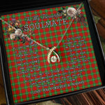 To My Beautiful Soulmate Necklace In Your Eyes I Have Found My Home Clan Gartshore Tartan Wishbone Dancing Necklace