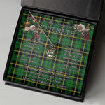 To My Beautiful Soulmate Necklace In Your Eyes I Have Found My Home Clan Wallace Hunting Tartan Crown Pendant Necklace