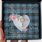 Gift For My Beautiful Girlfriend Necklace Valentine Necklace Clan Angus Ancient Tartan Cross Dancing Necklace Scottish Tartan Jewelry