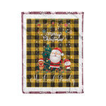 Personalized Gift Tartan Plaid Blanket Clan MacLeod of Lewis Ancient With Funny Santa Snowman Reindeer Merry Christmas Fleece Blanket, Home Living Room, Plaid Blanket, Tartan Blanket, Scottish Blanket, Buffalo fleece blanket, Christmas Blanket