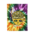 Scotstee Shop - Scotstee Shop Blanket Alien Lemon Rainbow Hippie Fleece Blanket