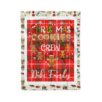 Products Personalized Gift Tartan Plaid Blanket Clan Duke Of Rothesay With Christmas Cookie Baking Crew Christmas Gift Blanket, Plaid Blanket, Christmas Fleece Blanket, Christmas Blanket, Tartan Blanket, Scottish Blanket, Scotland Blanket, Family Name Blanket, Custom Blanket, Personalized Blanket