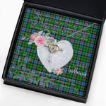 Gift For My Beautiful Girlfriend Necklace Valentine Necklace Clan Forsyth Modern Tartan Cross Dancing Necklace Scottish Tartan Jewelry