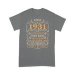 90th Birthday Gift 90 Years Old Retro Vintage April 1931 Birthday Shirt 90th Birthday Shirt - Scotstee Shop