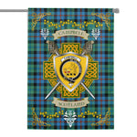House Flag - Campbell Of Cawdor Ancient Irish Shield Celtic Cross Tartan Garden Flag St Patrick's Day Garden Flag