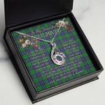 To My Beautiful Soulmate Necklace In Your Eyes I Have Found My Home Clan Graham of Menteith Tartan Rising Phoenix Necklace
