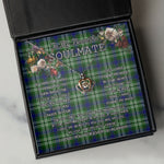 To My Beautiful Soulmate Necklace In Your Eyes I Have Found My Home Clan Purves Tartan Crown Pendant Necklace