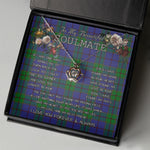 To My Beautiful Soulmate Necklace In Your Eyes I Have Found My Home Clan Strachan Tartan Crown Pendant Necklace