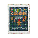 Personalized Gift Tartan Plaid Blanket Clan Campbell Ancient With Christmas Cookie Baking Crew Christmas Gift Blanket, Plaid Blanket, Christmas Fleece Blanket, Christmas Blanket, Tartan Blanket, Scottish Blanket, Scotland Blanket, Family Name Blanket, Custom Blanket, Personalized Blanket